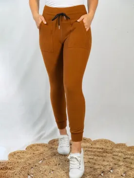 High Waisted Solid Knit Leggings/Joggers