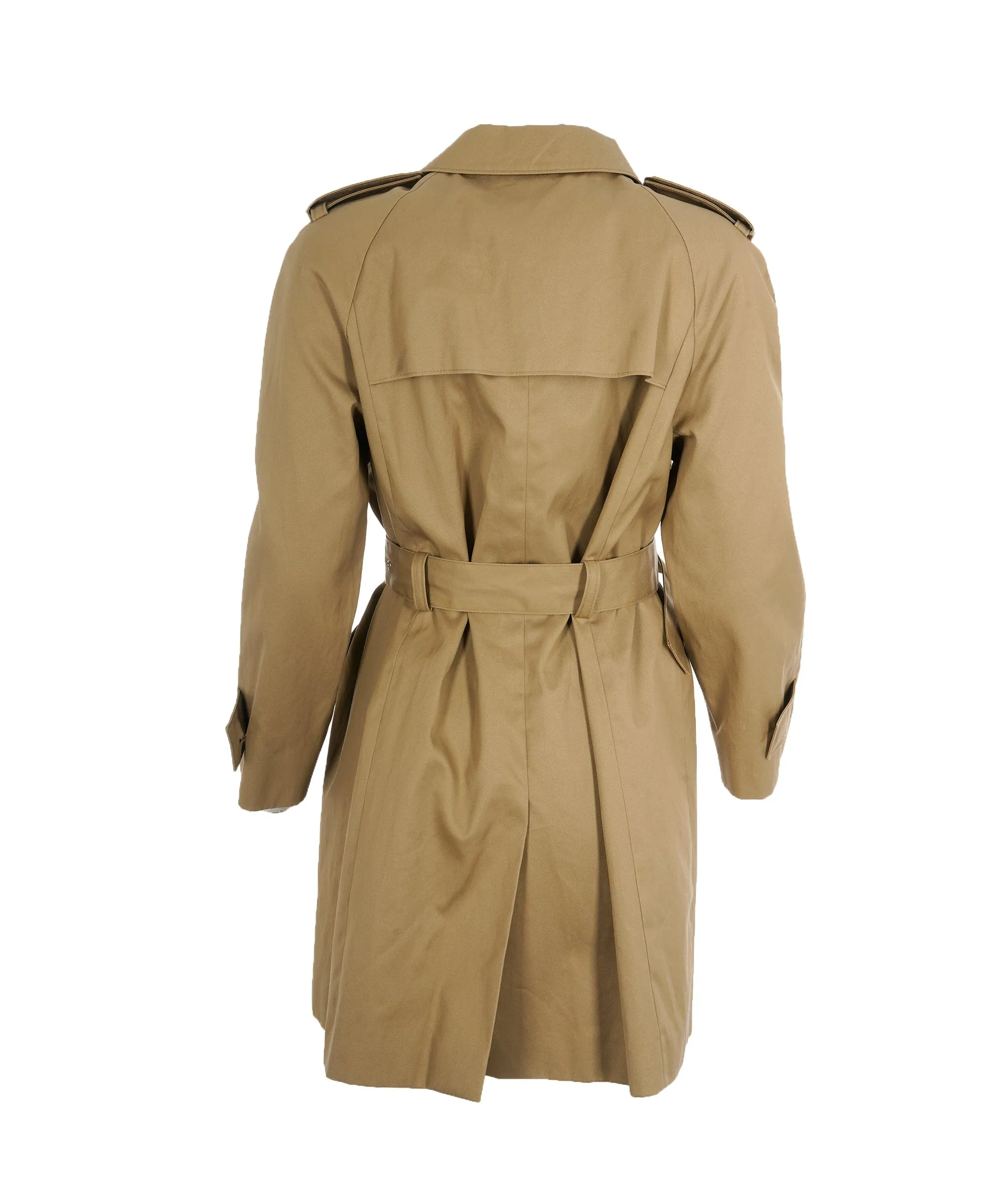 Prada Dark Beige Zip-Up Trench Coat Size UK12 (IT44) ASL10349