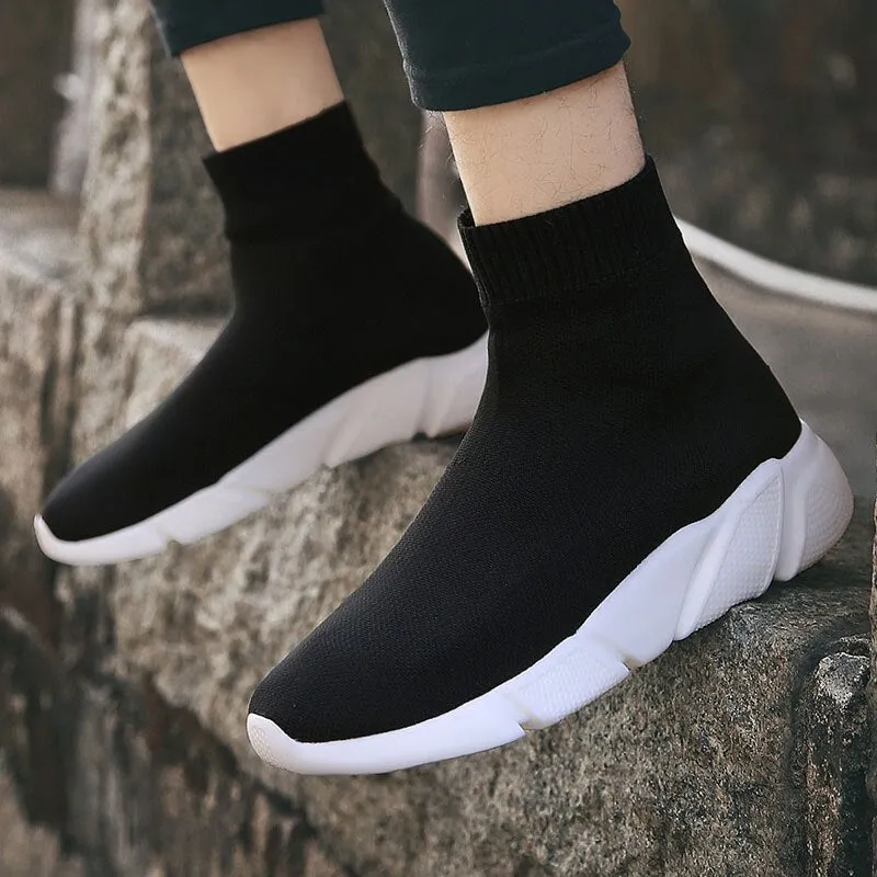 Socks Sneakers Women Men Knit Upper Sport Shoes